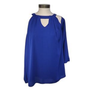 NWT Landa by Dora Landa Blue Off Shoulder Blouse Size S